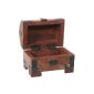 Small Rustic Treasure Chest (11x7x9cm) - Box - Jewel - Jewelry Box - Baguier (Toy)