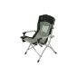 10T Big Boy - aluminum camping chair solid Hochlehnermit Maxi cushion seat folded (equipment)