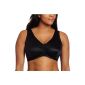 Glamorise - perfect comfort - Bra relaxing front closure - Color: BLACK (Clothing)