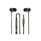 Sound Magic E10 In-Ear Headphones (100 ± 2dB, 3.5mm jack, 1.2m) black / gold (electronics)