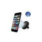 iClever® IC-CH05 Support telephone magnet for car / mobile magnetic mount on the air vent in your car Universal Magnetic For Apple iPhone 6 6 Plus, iPhone 5 5S 5C 4S, Samsung Galaxy Edge S6, S6 S5 S4 S3, Nexus April 5, HTC One M8 and M9 MP3 MP4 PDA GPS, Black (Electronics)
