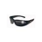Motorcycle round sunglasses with EVA foam padding complete with free microfiber storage bag.