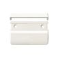 Balcony door handle square for outdoor use, white RAL 9016 70x50x12