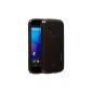 Google Nexus 4 Juppa® LG E960 TPU Silicone Case with Screen Protector - Black (Electronics)