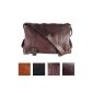 Feynsinn large shoulder bag ASHTON - notebook carrying case leather - brown man bag (38 x 30 x 10 cm) (Luggage)