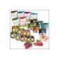 Great choice: 6 x 200g cans + 6 x 100g bag + 7 x 100g trays cat food wet food.  Vers. Varieties.  (Misc.)