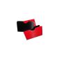 Case protects credit cards 2-pcs-carbonedesign horizontal red Aluminium RFID / NFC protector