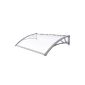 Songmics 120 x 80 cm panel canopy canopy door roof Stable toughening Weatherproof expandable GVH128