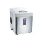 H.Koenig KB15 ice machine about 15 kg of ice cubes per day, 3 ice cube sizes selectable, silver (household goods)