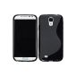 Silicone Case for Samsung Galaxy S4 - S-Style black - Cover PhoneNatic ​​Cover + Protector (Electronics)