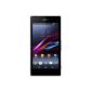 Sony Xperia Z1 Smartphone (12.7 cm (5 inch) Full HD TRILUMINOS display, touchscreen, 2.2 GHz quad-core processor (Qualcomm), 2GB of RAM, 16GB storage, 20.7 megapixel camera , Android 4.2) Black (Wireless Phone)