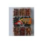 Wooden beads set Africa, 17 grams.  - Patterned wood beads - Thread, crafts with children (toys)