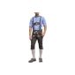 Costumes knickerbockers Oktoberfest Costumes Jeans with suspenders Brown (Textiles)