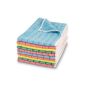 POLYCLEAN Micro-Stripe universal microfibre cloth 40x30 cm, 10 pieces in a Power Pack for household, car and hobby (household goods)