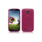 PrimaCase - Rose (Pink) - TPU Silicone Semi-Transparent Samsung Galaxy S4 i9500 / i9505 (Electronics)