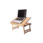 Folding bed table for laptop / notebook Full Comfortable, first etching gratuite.Table laptop for bed / Sofa, Adjustable, Notebook stand, wood, reading Table, Support, Folding table, Table breakfast,