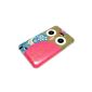 your phone Samsung Galaxy Note N7000 1 HARD CASE Cover Case Owl Deer Hot Pink (Accessories)