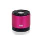 August MS425 Portable Bluetooth Speaker with Microphone - Speaker Wireless Mighty Hand Free Kit - Compatible with iPhones, Samsung, Galaxy, Nokia, HTC, Blackberry, Google, LG, Nexus, iPad, Tablets, Cell Phones, smartphones, PC's, Laptops etc (Pink) (Electronics)