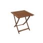 Folding table made of eucalyptus hardwood, oiled surface, 70x70cm, FSC®-certified (garden products)