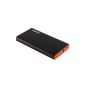 EasyAcc 5000C-BO Ultra Compact Unique Very Portable Charger Power Bank External Battery (5000mAh) for smartphone black / orange (Wireless Phone Accessory)