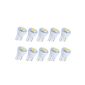 Neuftech 10 x 5050 SMD LED T10 W5W white very flat side lights interior lighting 12V reading lamp (electronic)