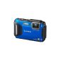 Panasonic DMC-FT5EG9-A Lumix Digital Camera (7.5 cm (3 inch) LCD display MOS sensor, 16.1 megapixels, 4.6-fold opt. Zoom, microHDMI, USB, to 13m waterproof) active Blue (Electronics )