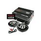 Car Hifi Set Prague 2.0 system 400W with compact amplifier and 10cm 2-way speakers (eg for car, moped, quad, boat)