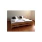Premium futon bed solid wood 120 140 160 180 200 x 200cm or 220cm length (120cm x 200cm)