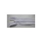 Zipper for linen Plastic indivisible 80 cm white with white slider without handle plate (household goods)
