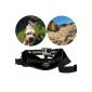 Qumox Fetch Dog adjustable camera mount for GoPro Hero 1/2/3/4 SJ4000 SJcam fits 15-120 lbs Black (Electronics)