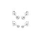 Elli Ladies Earrings Set 925 Sterling Silver Swarovski crystals 0906540112 (Jewelry)