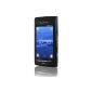 Sony Ericsson Xperia X8 Smartphone (7.62 cm (3 inch) display, touch screen, 3 megapixel camera, Android OS) Black / Blue (Electronics)