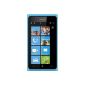 Nokia Lumia 900 Smartphone (10.9 cm (4.3 inches) touch screen, 8 megapixel camera, Windows Phone 7.5 Mango) cyan (Electronics)