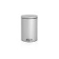 478307 Brabantia Pedal Bin 20 L Motion Control with Plastic Bucket Interior Metallic Grey (Kitchen)
