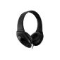 Pioneer SE-MJ721-K Dynamic Headphones with powerful bass response for real club feeling (1000 mW max. Load capacity, 3.5-mm stereo plug) (Electronics)