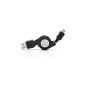 IMOOVE - Data & Charge Cable USB to Micro USB Retractable to transfer and load External Hard Drives (HDD) Samsung mobile phones S4 S3 S2, HTC, Blackberry, LG, Nokia Lumia, Sony Xperia .., Camera digital cameras, GPS, reader books Digital eBook Sony, Kobo etc .. (Electronics)