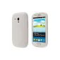 ECENCE Samsung Galaxy S3 mini i8190 i8200 protective shell cover shell white box 14020405 (Wireless Phone Accessory)