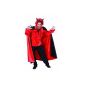 Funny Fashion 604 035 - Dracula Cape, nylon red / black, size 54 (Toys)