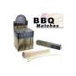 2 x 60 piece barbecue and fireplace matches, 28 cm, colorful heads, Grill Fosforos