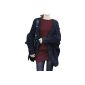 DJT Ladies Cardigan Knit Pullover Sweater Jacket Batwing One Size (Textiles)