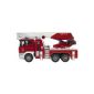 Brother 3590 - Scania R-series fire ladder wagon with water pump, light and sound (toy)