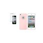 IPhone 5 5th Gen Light Pink Heart Case Cover + 2x Protection Protector (Electronics)