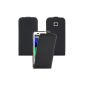 iProtect Motorola Moto E Art Leather Flip Case Cover Black (Electronics)