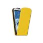 OneFlow PREMIUM - Flip Case - for Samsung Galaxy S3 / S3 Neo (GT-i9300 / GT-i9301) - YELLOW (Electronics)
