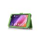 IVSO Slim BookStyle Leather Hard Case with Cover for Asus Memo Pad 8 ME181C 8 inch Tablet PC (ASUS Memo Pad 8 ME181C, BookStyle Green) (Electronics)