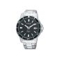 Pulsar Men's Kinetic Black Dial Bracelet Watch - PAR157X1 (Watch)