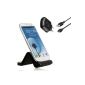 Wicked Wave - Docking Station for Samsung Galaxy S3 / S3 / SIII / i9300 desktop charger, Cradle (with Wicked Chili S3 Cases usable power supply 1000mAh, data cable, black / black) (Electronics)