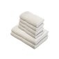 Pinzon 550g / m2 Lot towel 100% Cotton Cream, 2 Bath towels (70x140) + 4 towels (50x100) (Kitchen)