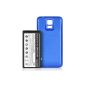 DONZO Power Battery for Samsung Galaxy i9600 S5 V & I9605 & SM G900 with 5600 mAh Li-Ion incl battery cover -. Blue (Electronics)