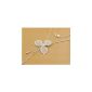 Lorelys - Beautiful necklace fine silver 925/1000 three plain sheets by new zircon (Jewelry)